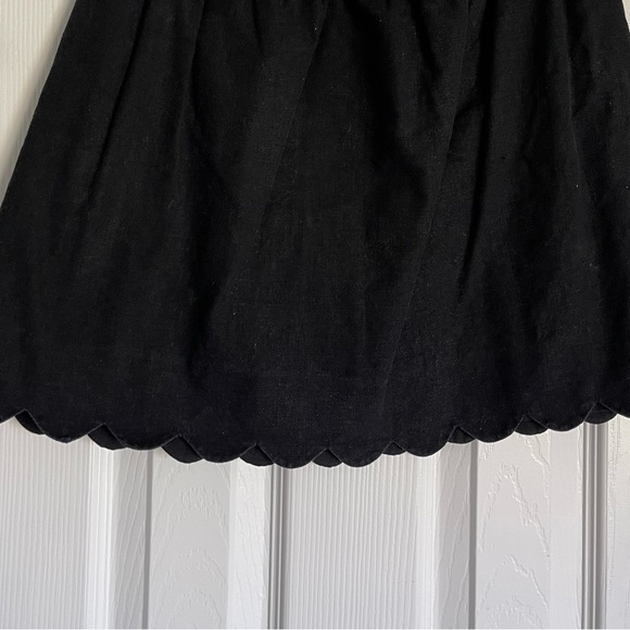 J by J Crew Black Linen Blend Scalloped Mini Skirt - Picture 5 of 7
